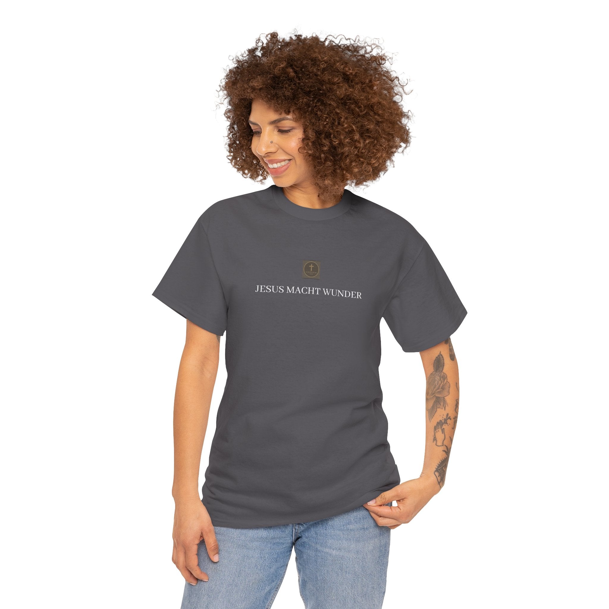 ,,JESUS MACHT WUNDER,, - Schlichtes T-Shirt