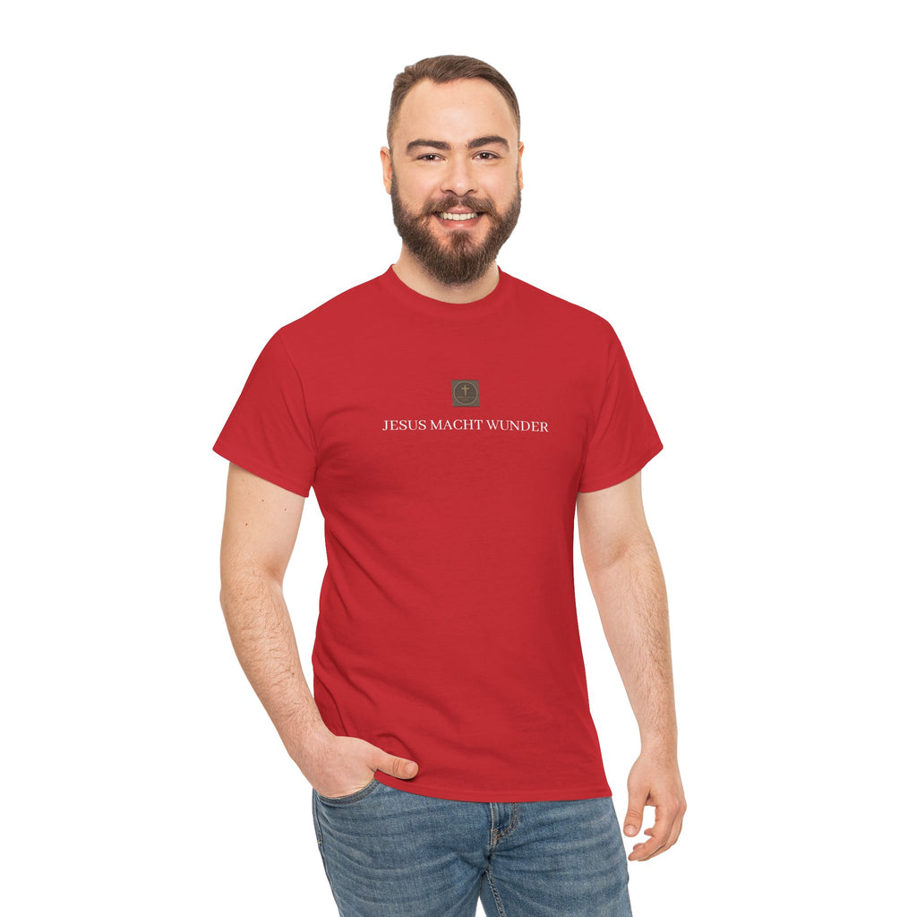 ,,JESUS MACHT WUNDER,, - Schlichtes T-Shirt