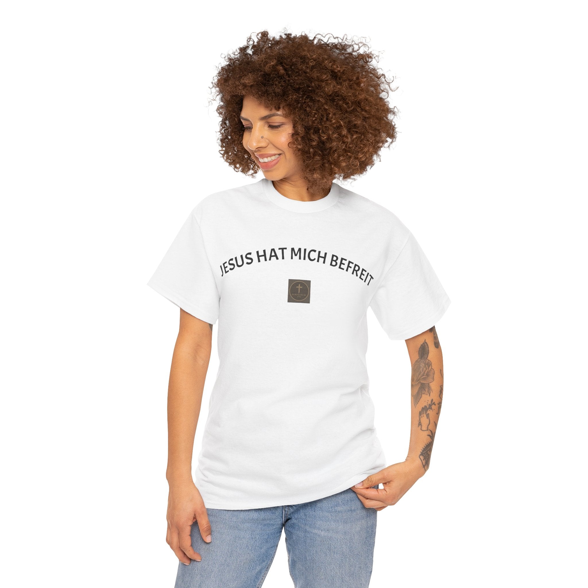 ,,Jesus hat mich befreit,, - Trage dein Zeugnis - T-Shirt