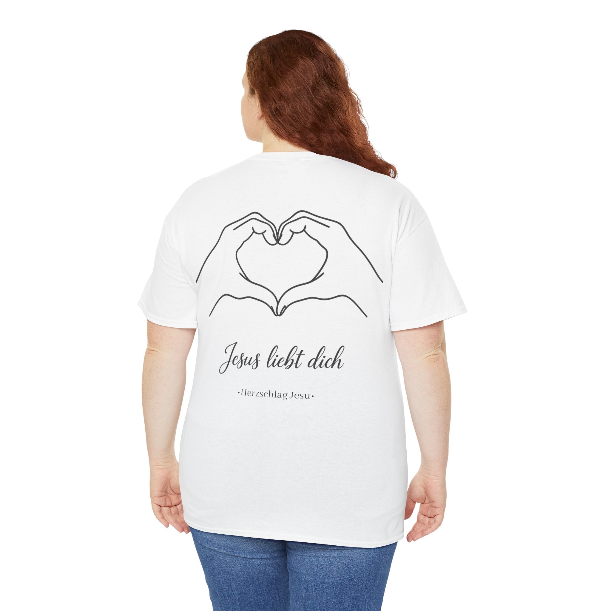 Jesus liebt dich - Händeherz T-Shirt
