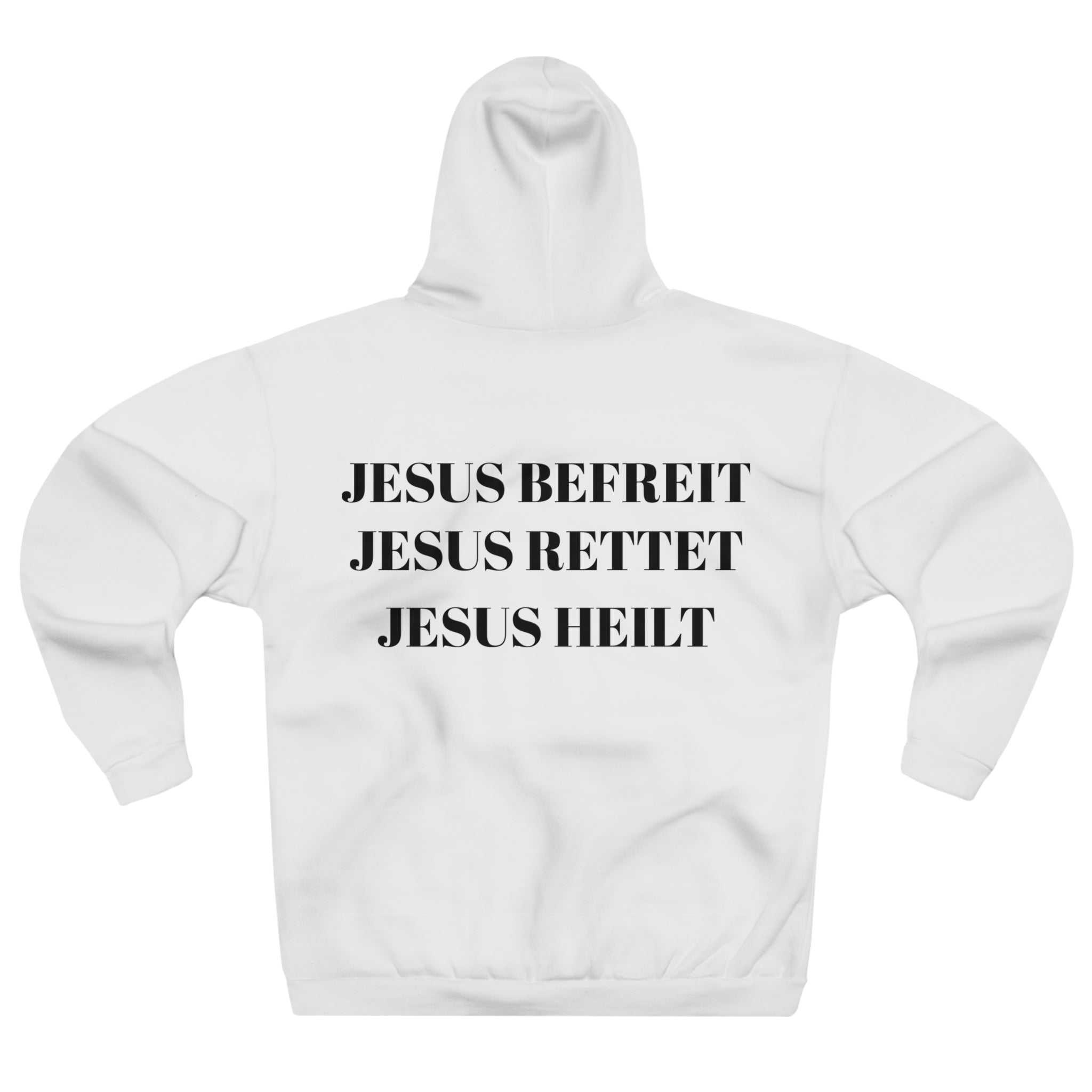 "Jesus Befreit, Jesus Rettet, Jesus Heilt" Hoodie