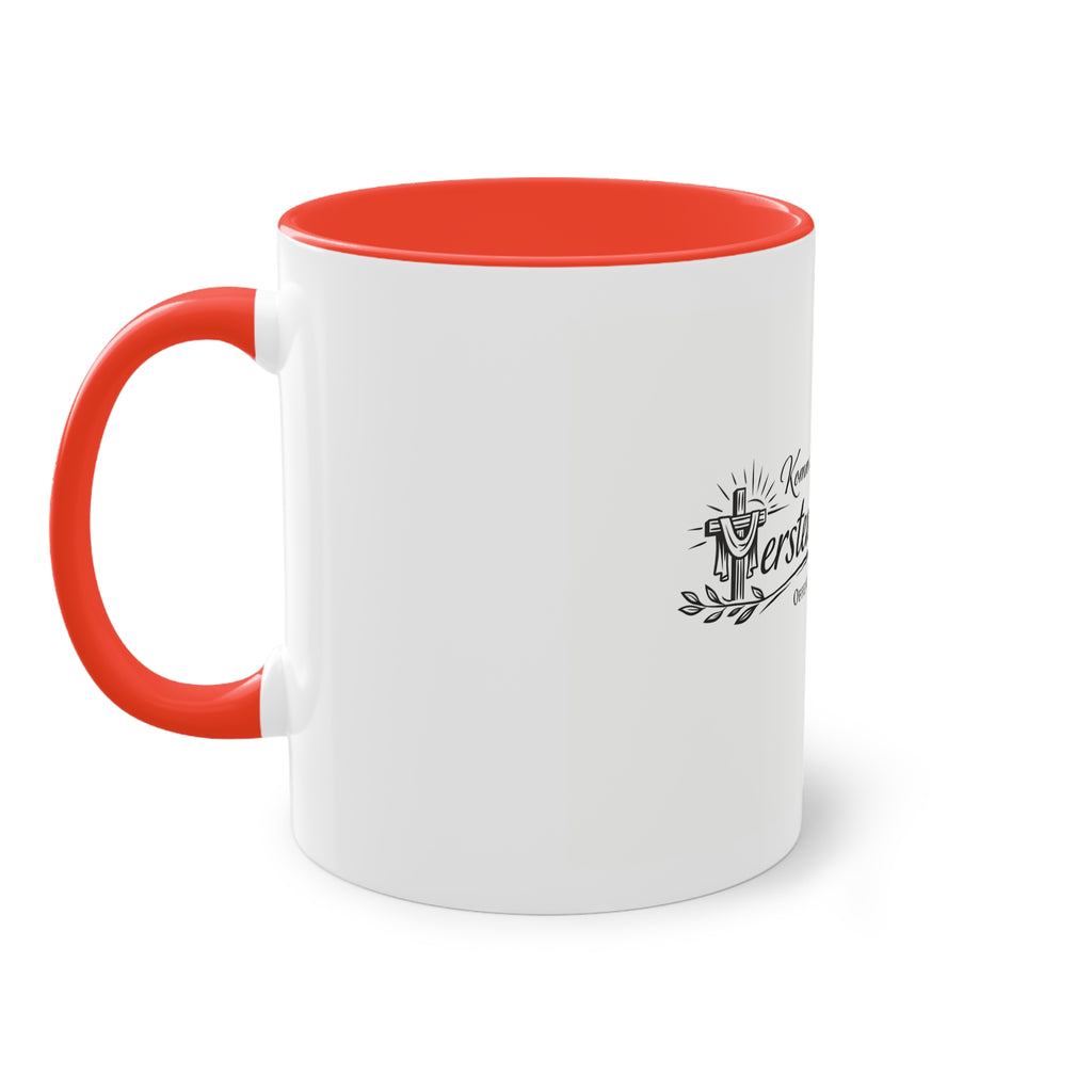Komm zurück zur ersten Liebe Offenbarung 2,4 Design Tasse