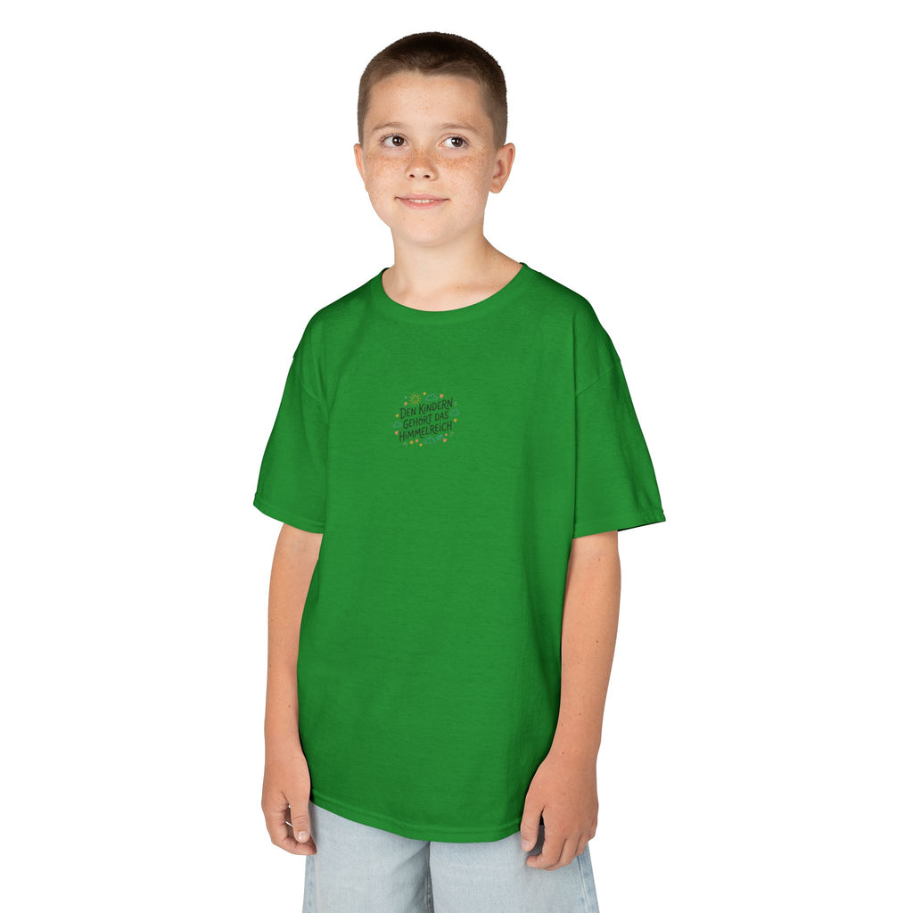 Kinder T‑Shirt — "Den Kindern gehört das Himmelreich"