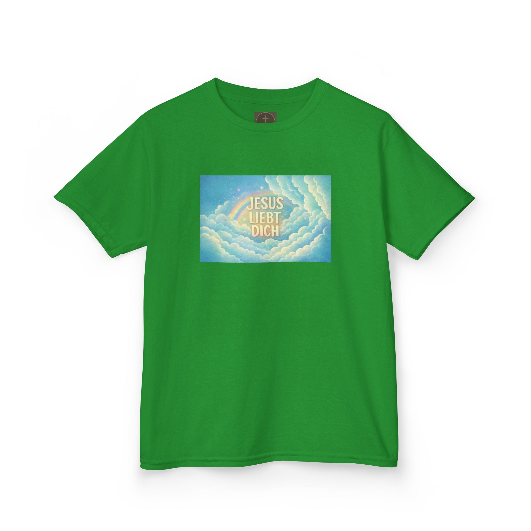 "Jesus liebt dich" Himmel Design Kids T-Shirt
