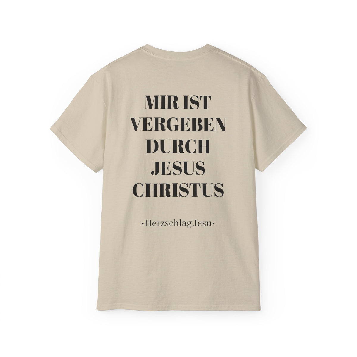 Heavyweight T-Shirt - Mir ist vergeben durch Jesus Christus