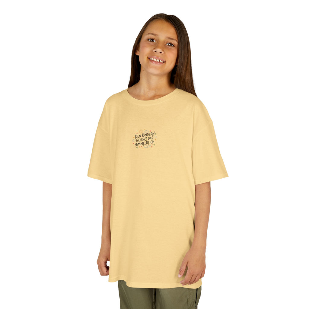 Kinder T‑Shirt — "Den Kindern gehört das Himmelreich"