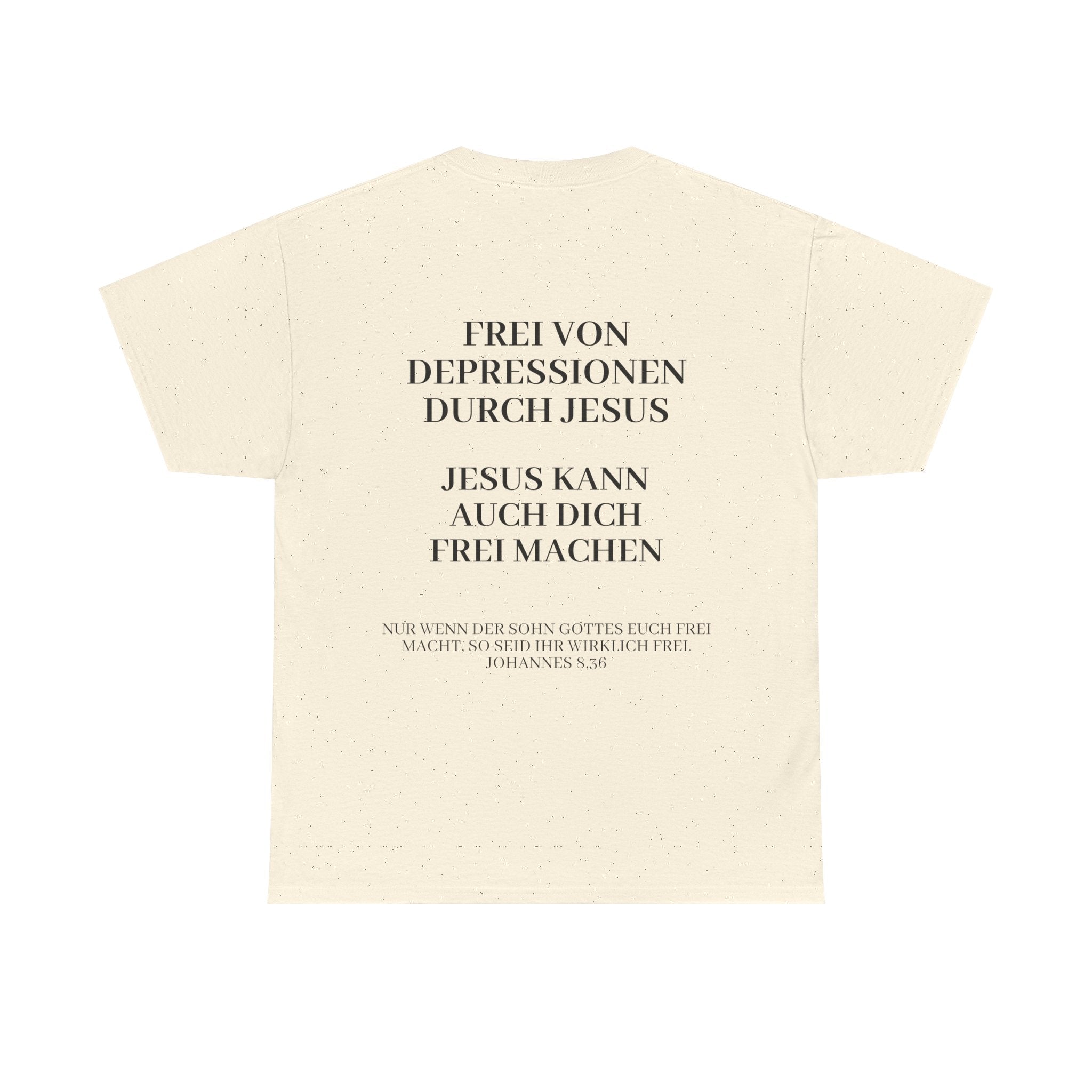 ,,Frei von Depressionen durch Jesus,, - Trage dein Zeugnis - T-Shirt