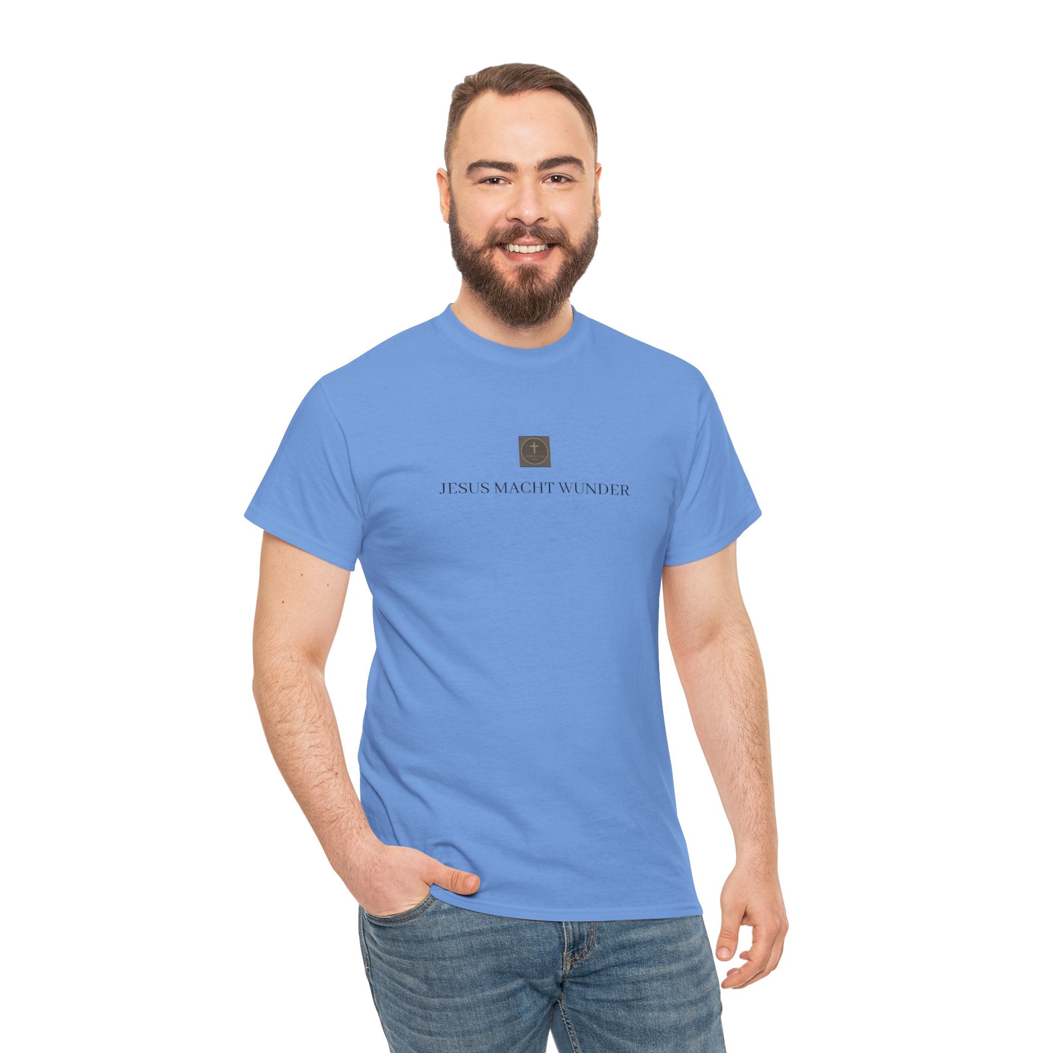 ,,JESUS MACHT WUNDER,, - Schlichtes T-Shirt