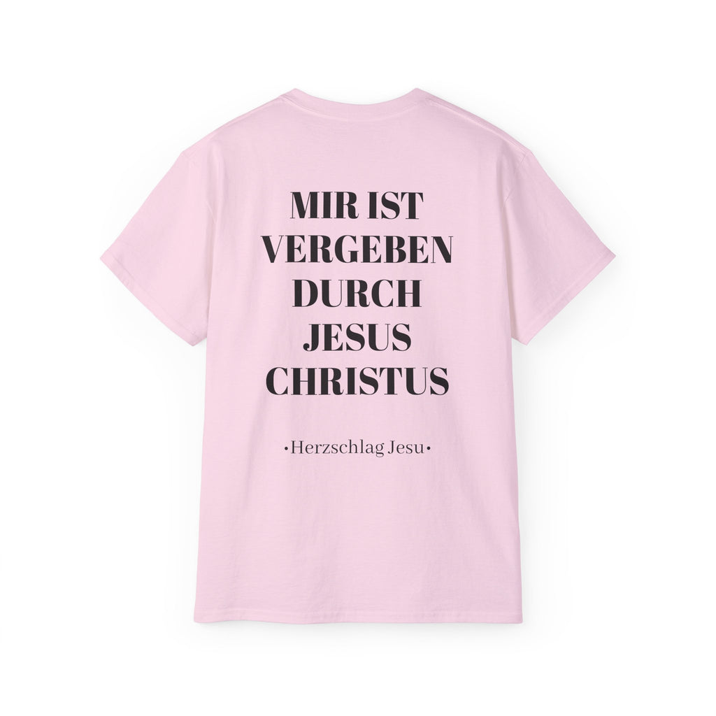 Heavyweight T-Shirt - Mir ist vergeben durch Jesus Christus