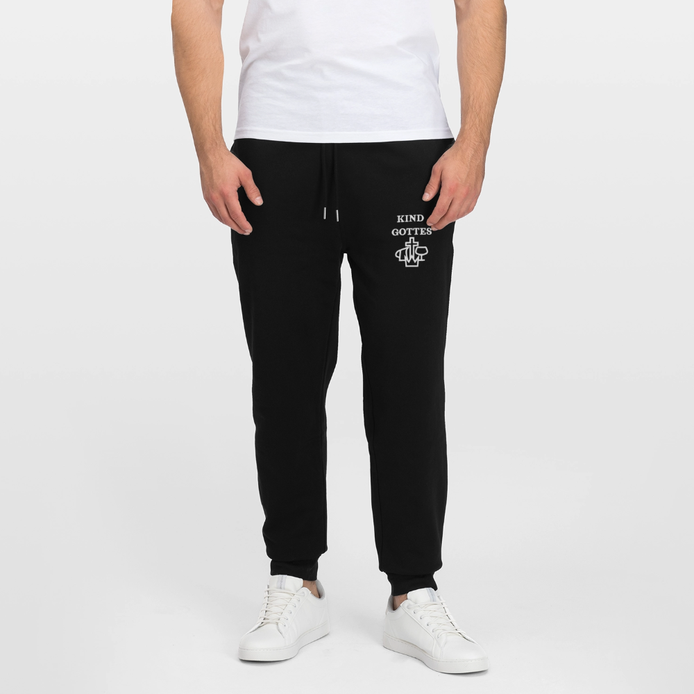 Premium Bio Jogginghose Mover - Kind Gottes Design - Schwarz