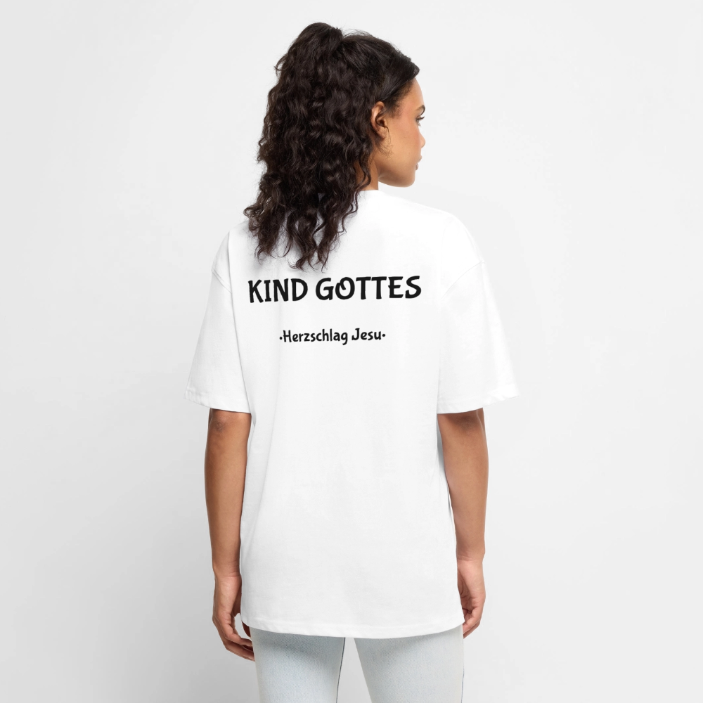 Premium Oversized Bio T-Shirt - Kind Gottes - Weiß