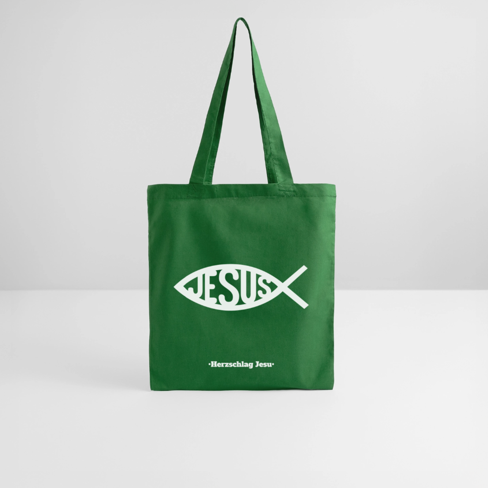 Stoffbeutel - Jesus Fisch Design - Fichte