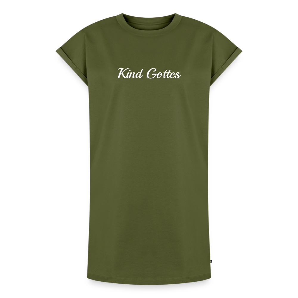 Frauen T-Shirt Kleid - Kind Gottes - Khaki