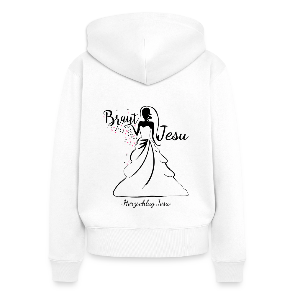 Frauen Premium Kapuzenjacke - Braut Jesu - Weiß