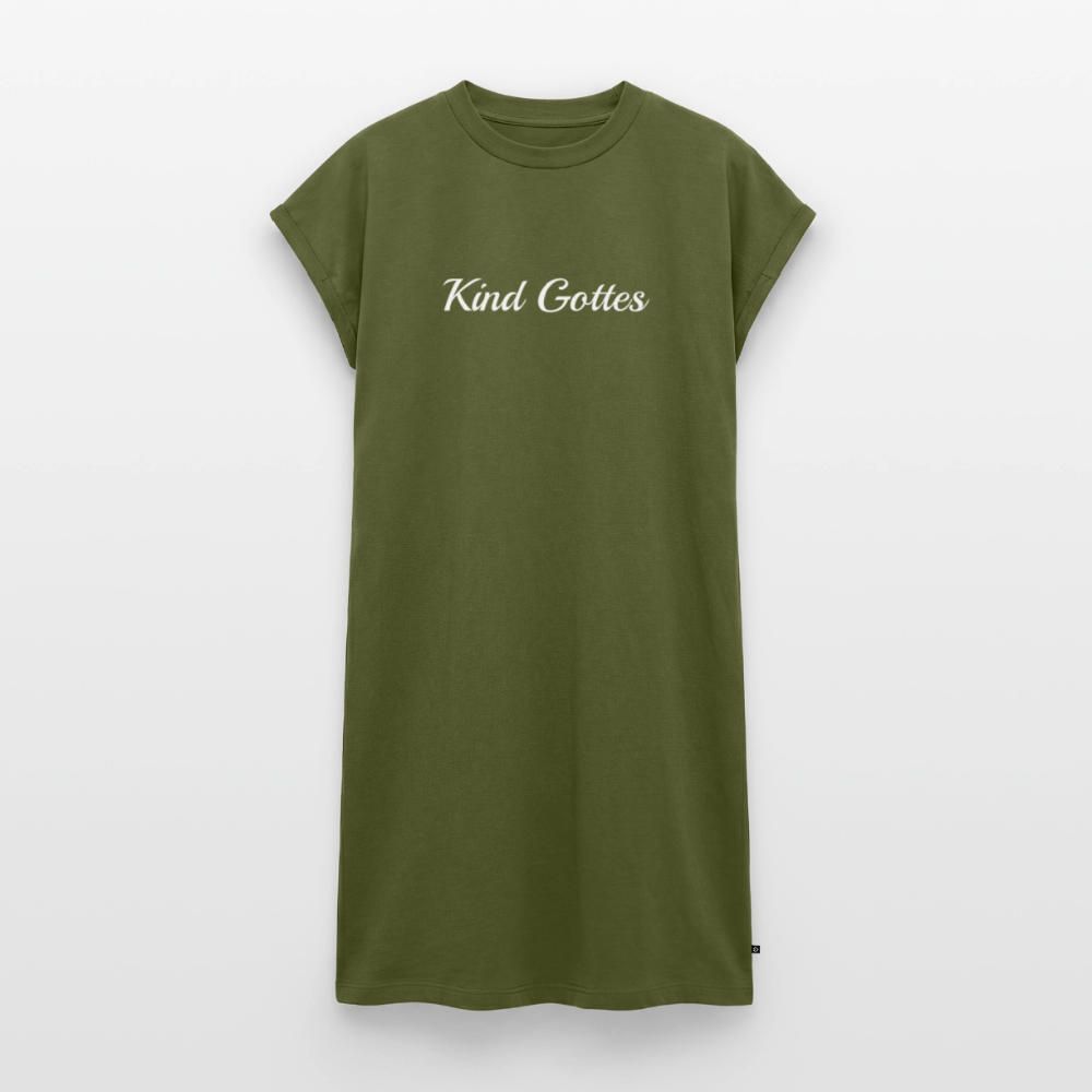Frauen T-Shirt Kleid - Kind Gottes - Khaki