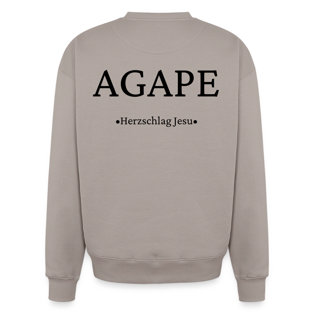 Oversized Heavyweight Sweatshirt - Agape - Taupe