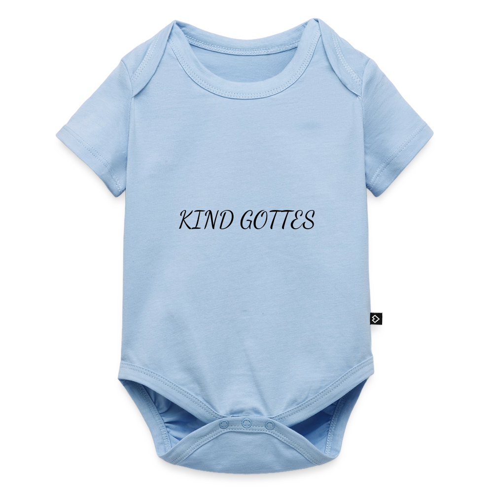 Baby Bio-Kurzarm-Body - KIND GOTTES - Hellblau