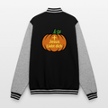 College-Sweatjacke - Halloween Jesus Liebt dich Design - Schwarz/Grau meliert