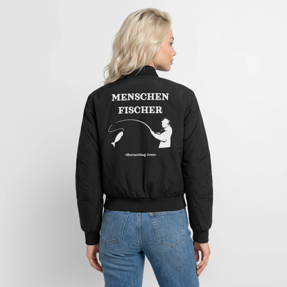 Bomberjacke - Menschen Fischer - Schwarz