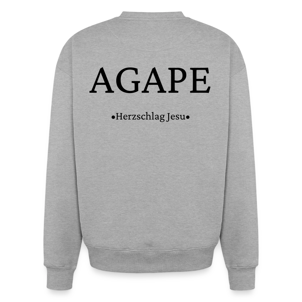Oversized Heavyweight Sweatshirt - Agape - Grau meliert