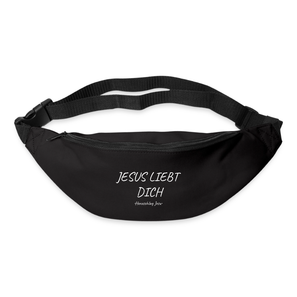 Trage/Bauchtasche - Jesus liebt dich - Schwarz