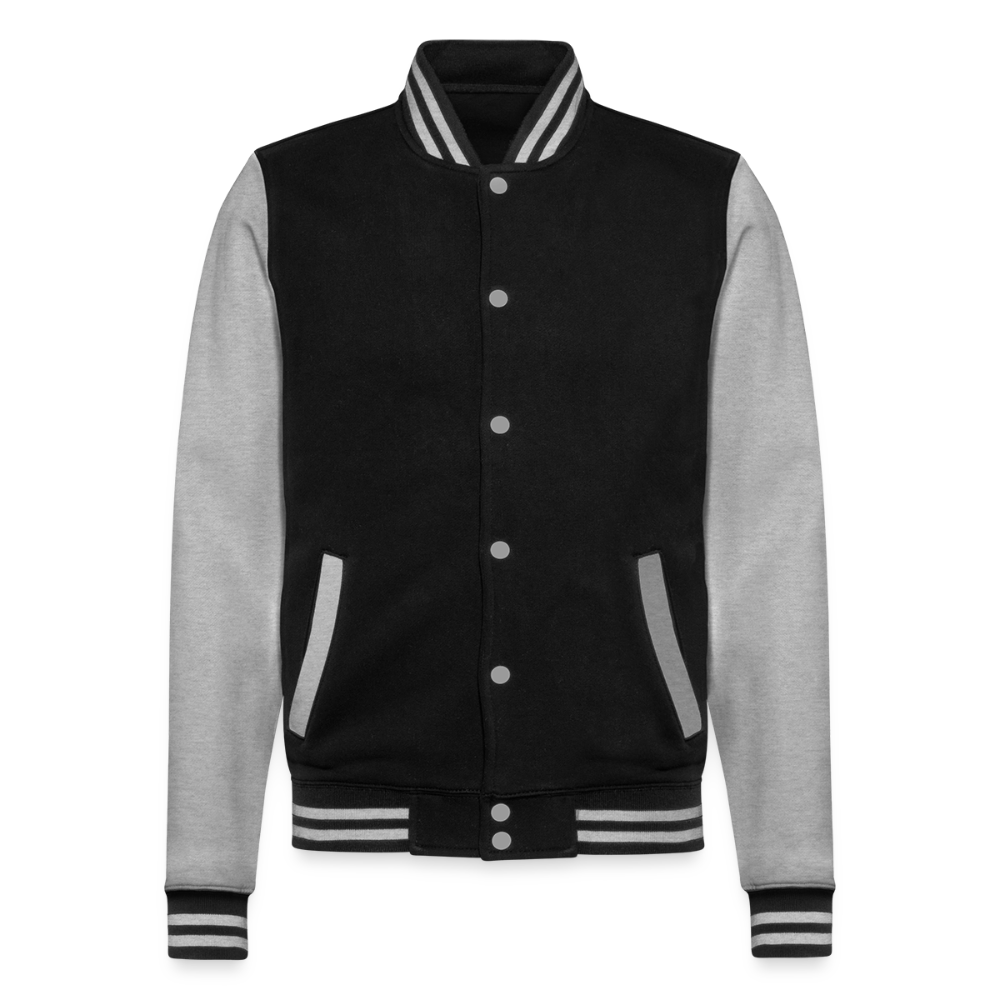 College-Sweatjacke - Johannes 14:6 Jesus ist der weg, die Wahrheit, das leben - Schwarz/Grau meliert