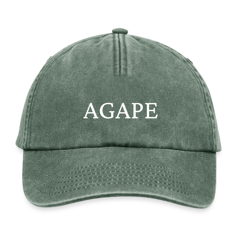 Relaxed Vintage Cap - Agape - Vintage Flaschengrün 