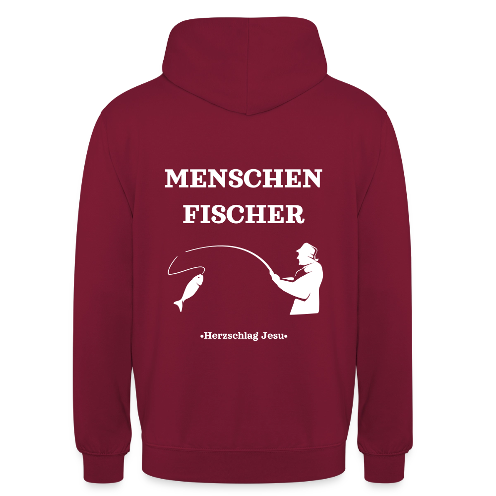 Hoodie -  Menschen Fischer - Bordeaux