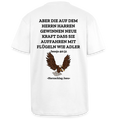 Oversized Heavyweight T-Shirt - Jesaja 40:31 mit Adler - Weiß