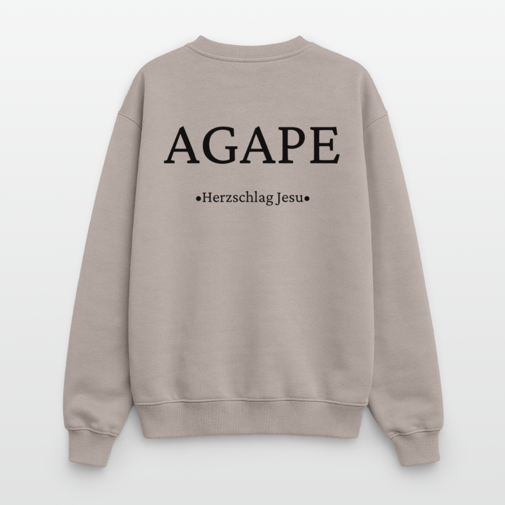 Oversized Heavyweight Sweatshirt - Agape - Taupe