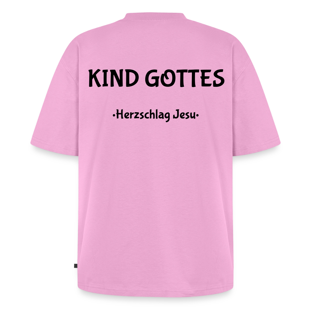 Premium Oversized Bio T-Shirt - Kind Gottes - Verwaschenes Rosa