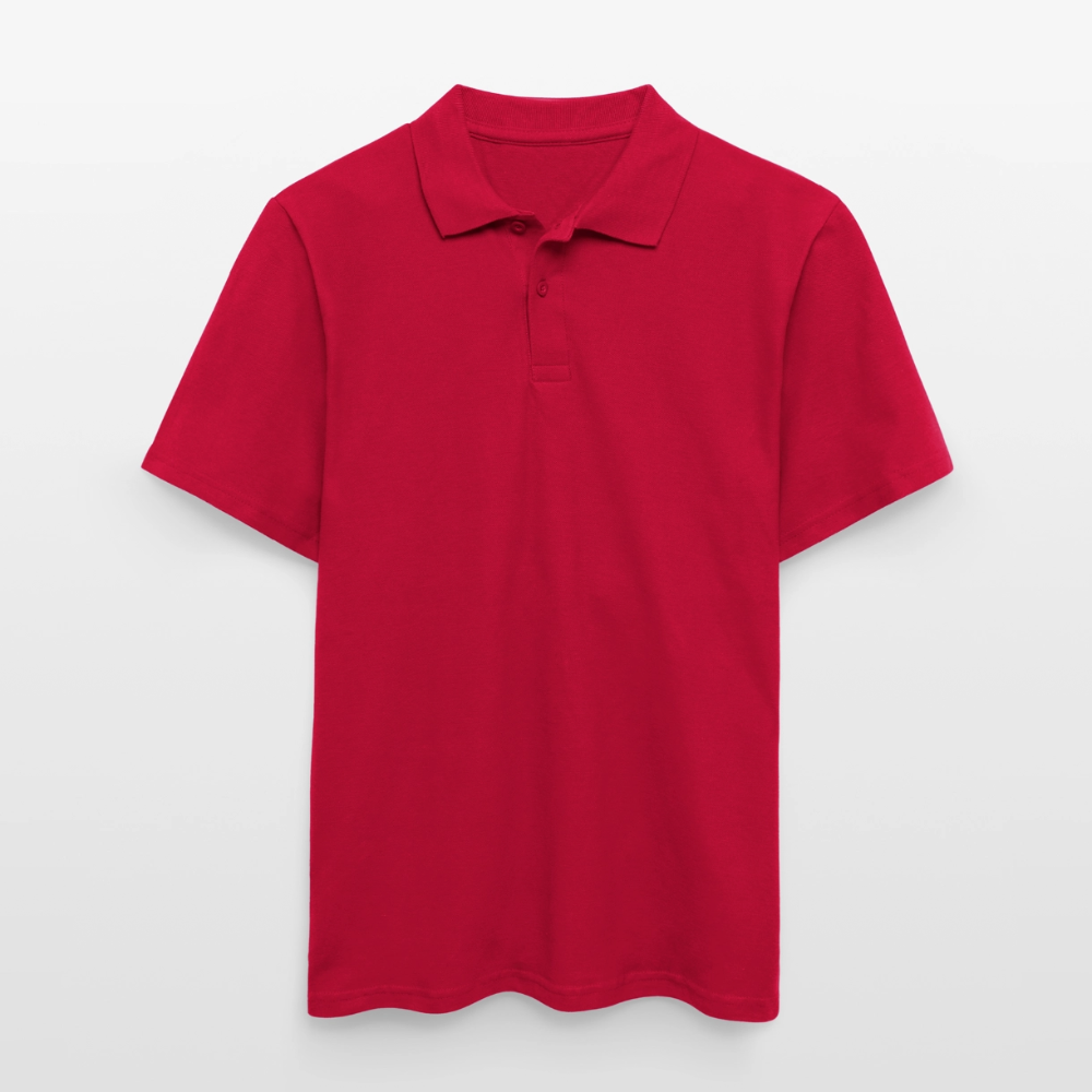 Männer Poloshirt - Jesus liebt dich - cherry red