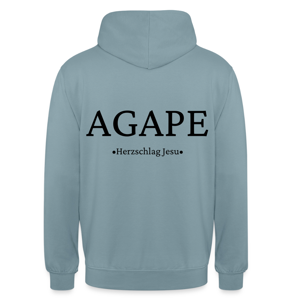 Hoodie - Agape - Nebelblau