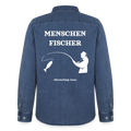 Männer Jeanshemd - Menschen Fischer - verwaschenes Mittelblau 