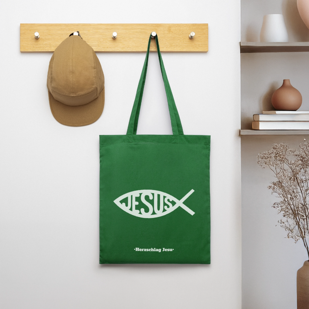 Stoffbeutel - Jesus Fisch Design - Fichte