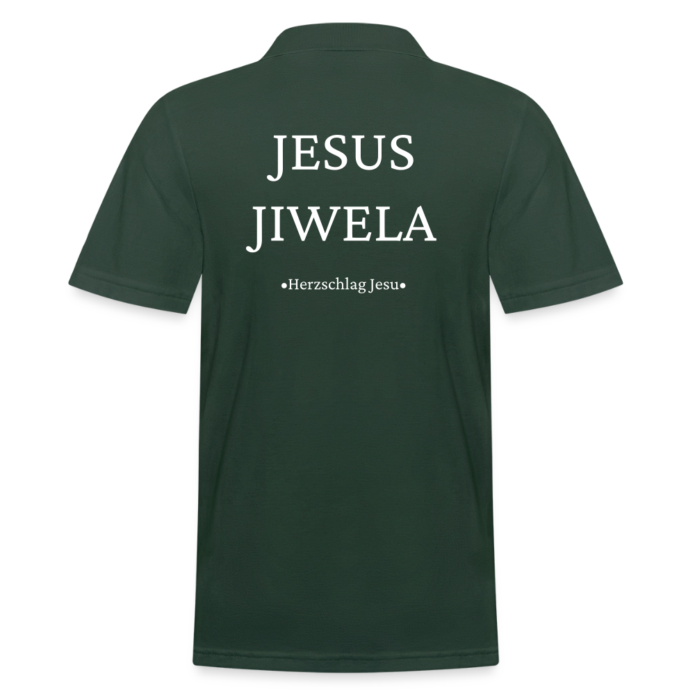 Männer Poloshirt - Jesus Jiwela - Romenes - Tannengrün