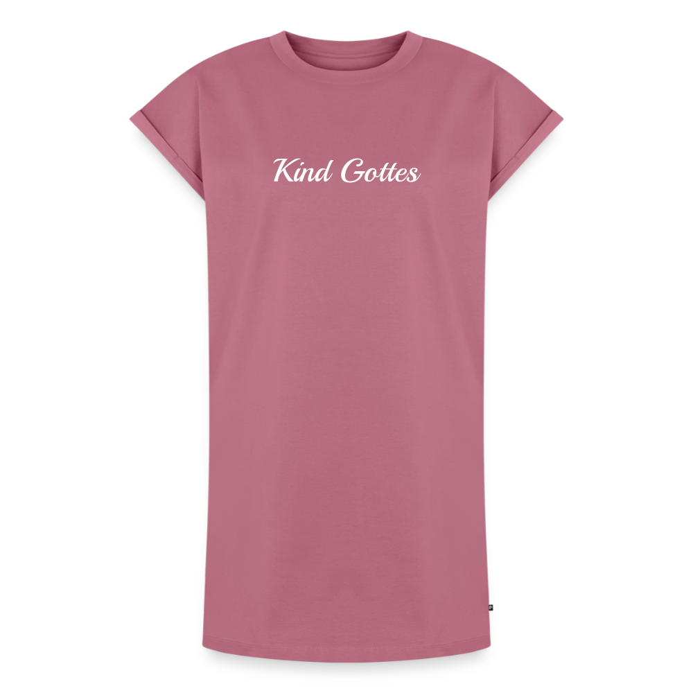 Frauen T-Shirt Kleid - Kind Gottes - Mauve