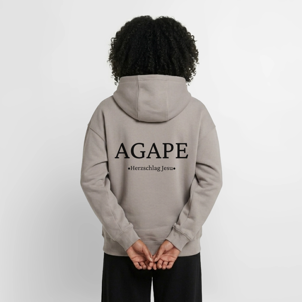 Oversized Heavyweight Kapuzenjacke - Agape - Taupe