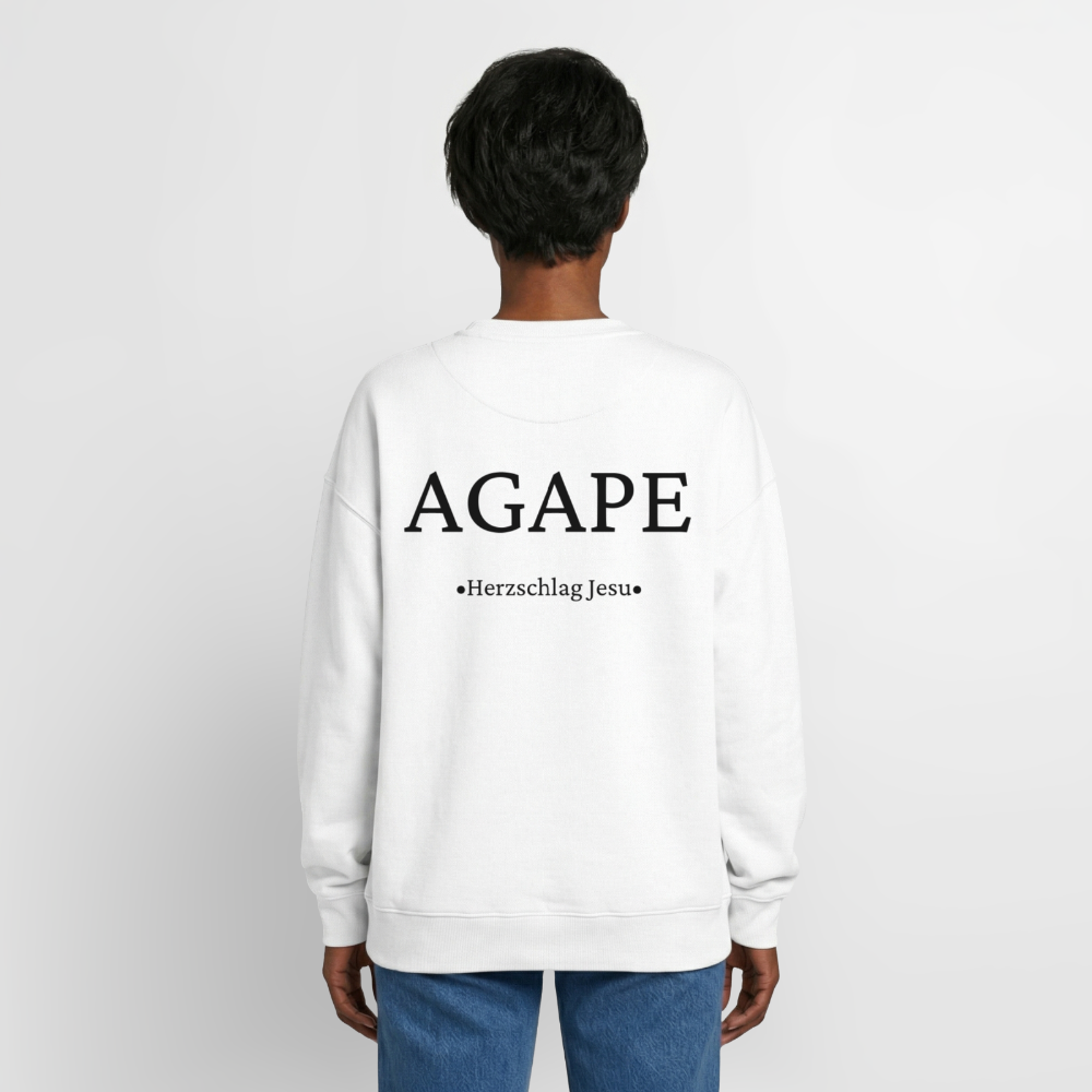 Oversized Heavyweight Sweatshirt - Agape - Weiß