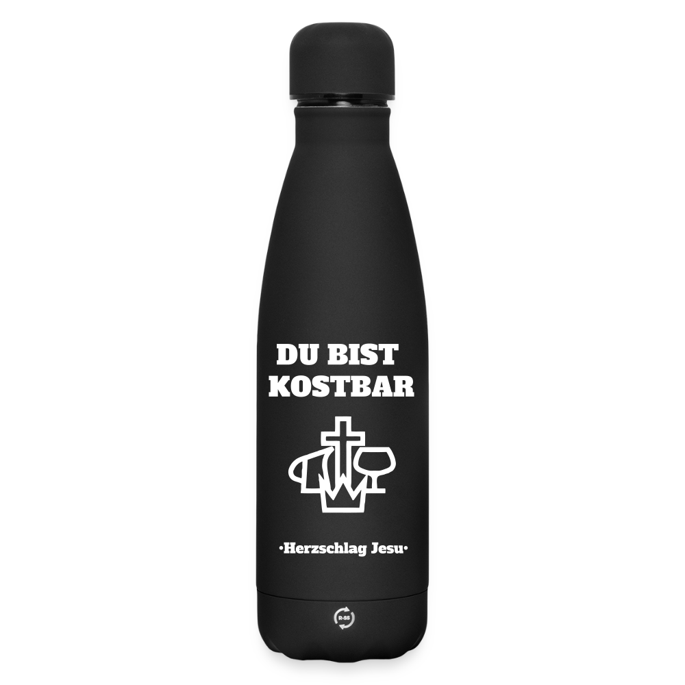 Matte Thermosflasche 500 ml - Schwarz