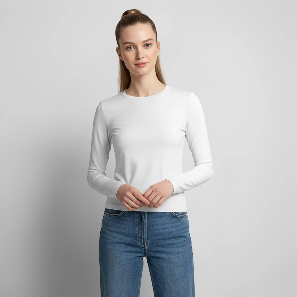 Frauen Langarmshirt - Kind Gottes - Weiß