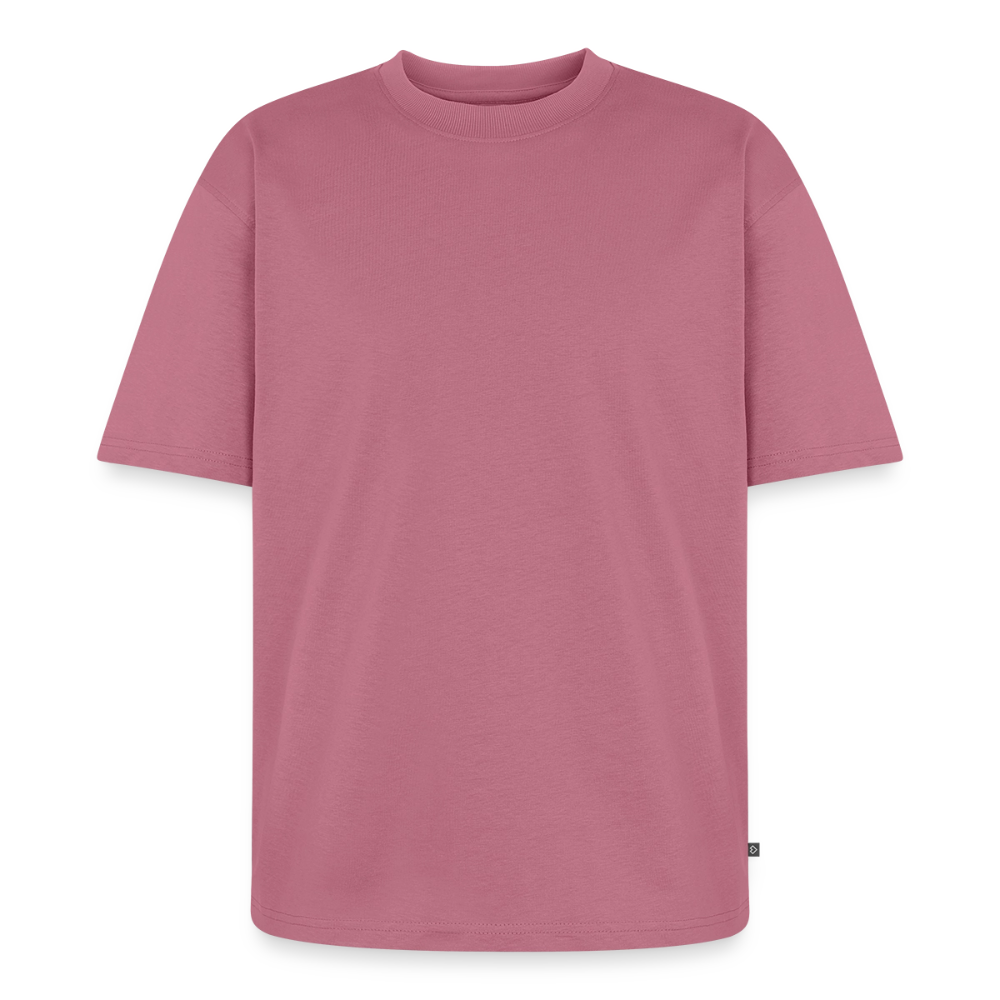 Premium Oversized Bio T-Shirt - Menschen Fischer - Mauve