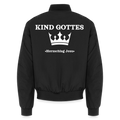 Unisex Bomberjacke - Kind Gottes -  mit Krone - Schwarz