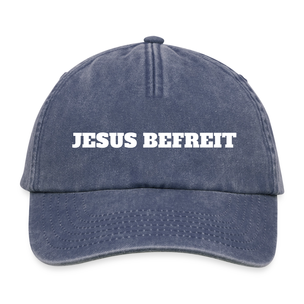 Relaxed Vintage Cap - Jesus Befreit - Vintage Denim