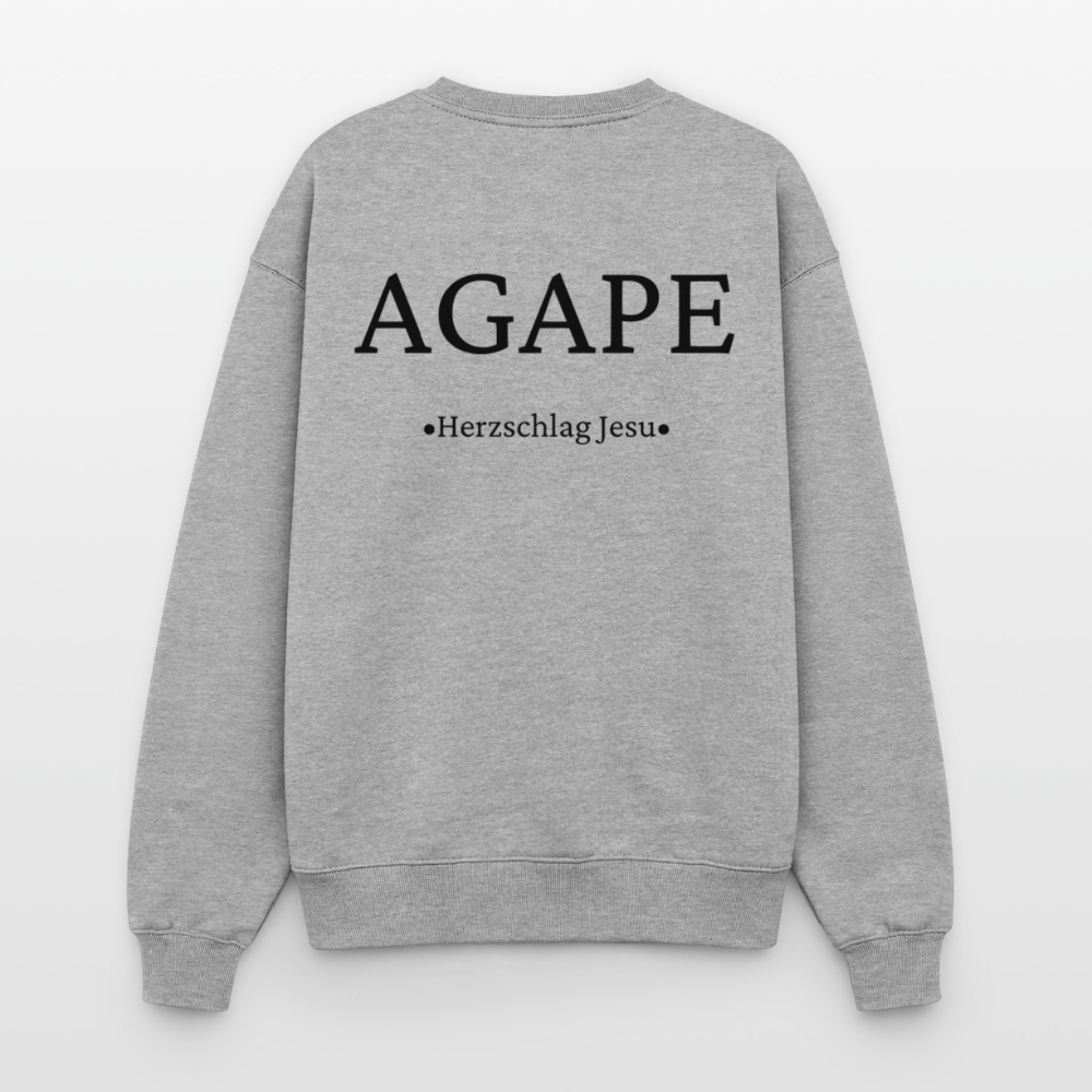 Oversized Heavyweight Sweatshirt - Agape - Grau meliert