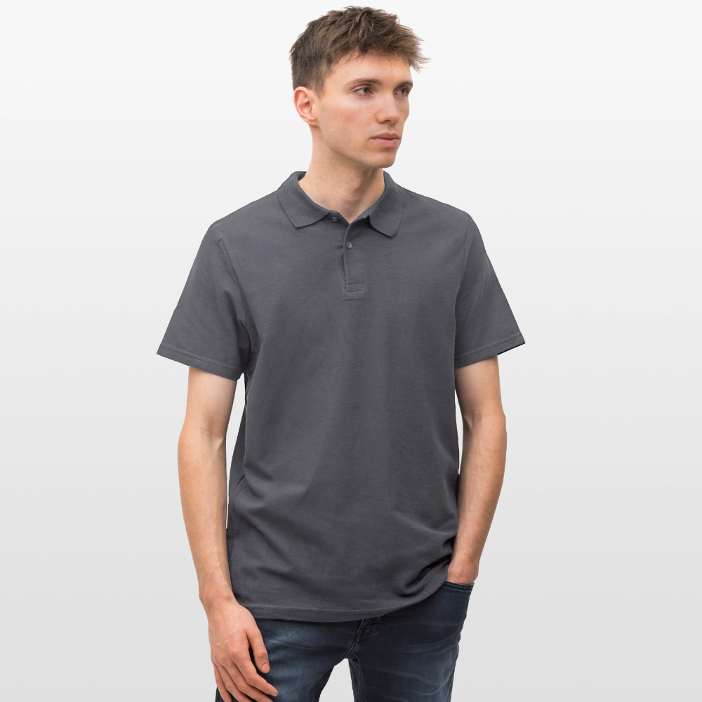 Männer Poloshirt - JESUS LEBT - Anthrazit
