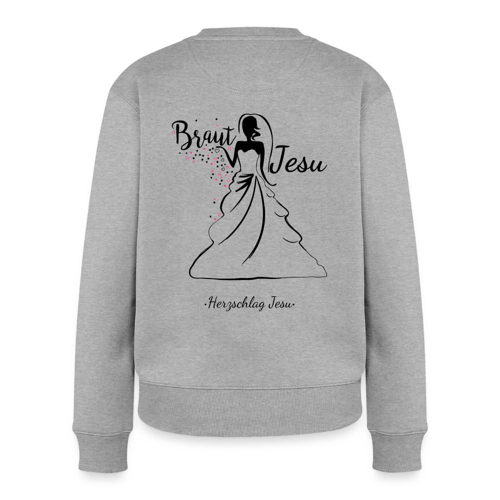 Frauen Premium Pullover - Braut Jesu - Grau meliert