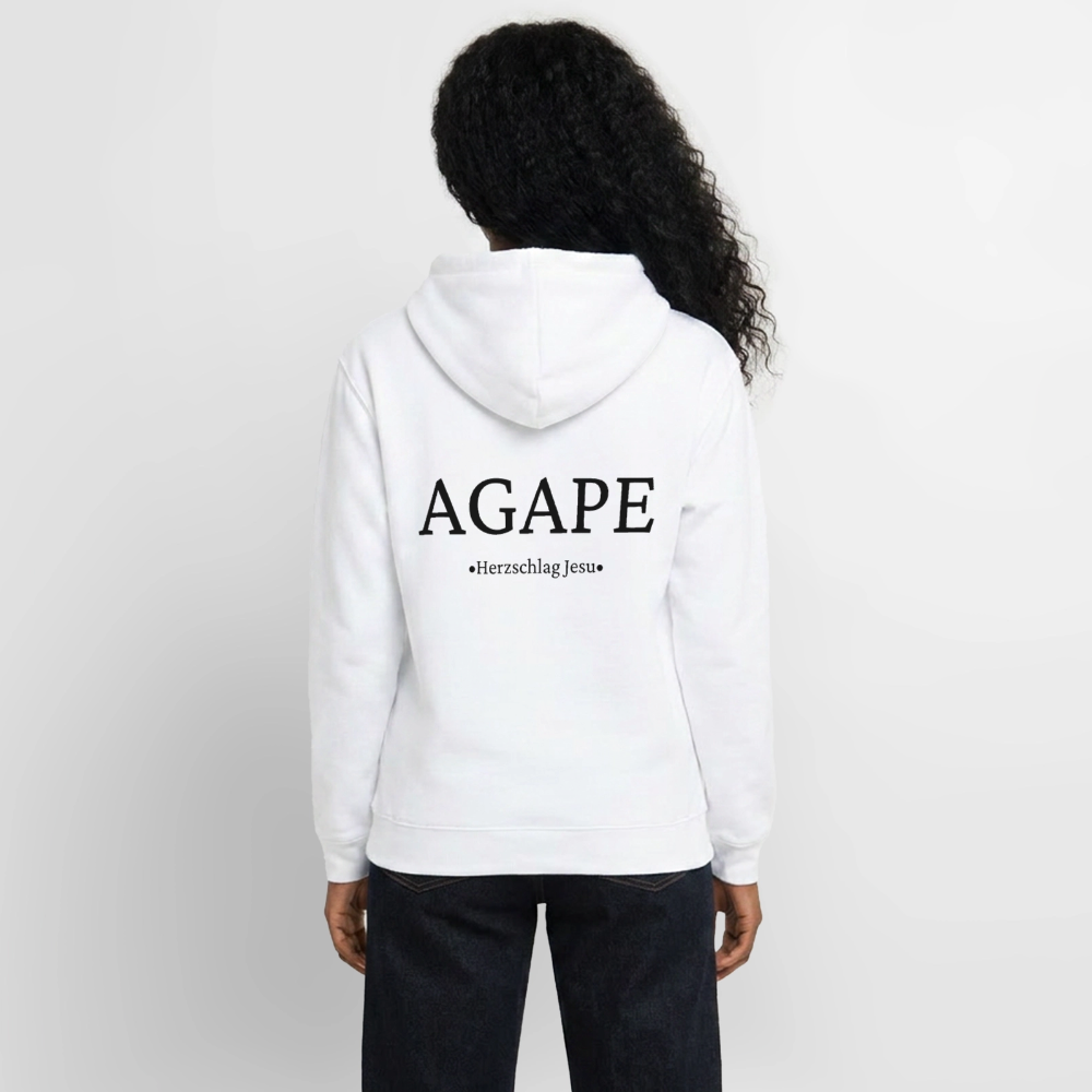 Hoodie - Agape - Weiß