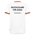 Deutschland T-Shirt - Deutschland für Jesus - Weiß/Dreifarbig