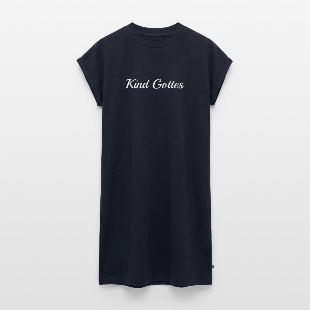 Frauen T-Shirt Kleid - Kind Gottes - Navy